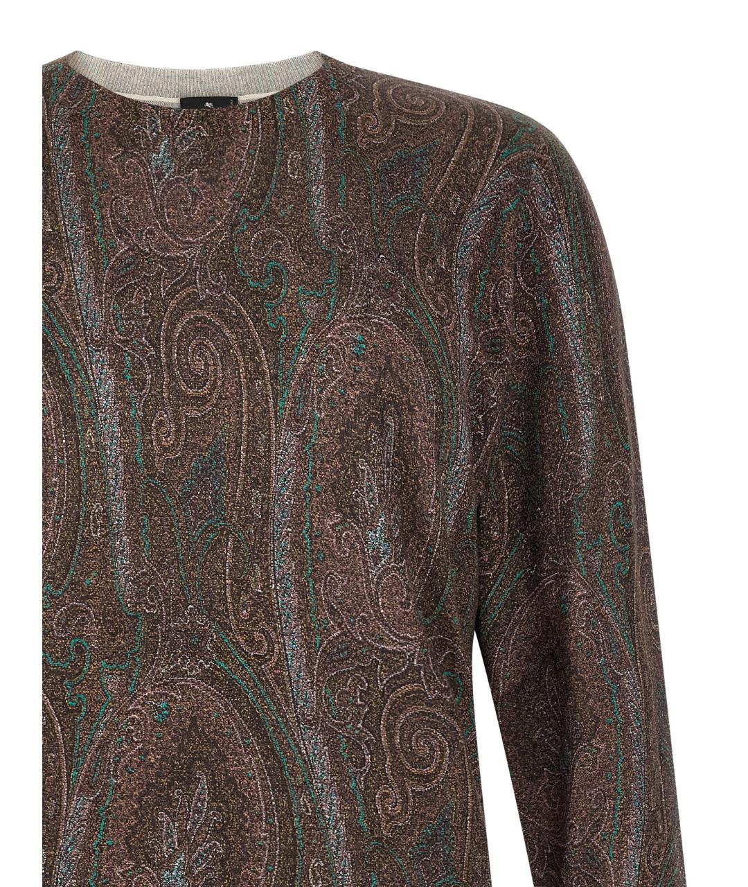 ETRO Бордовый шелковый джемпер / свитер, фото 3
