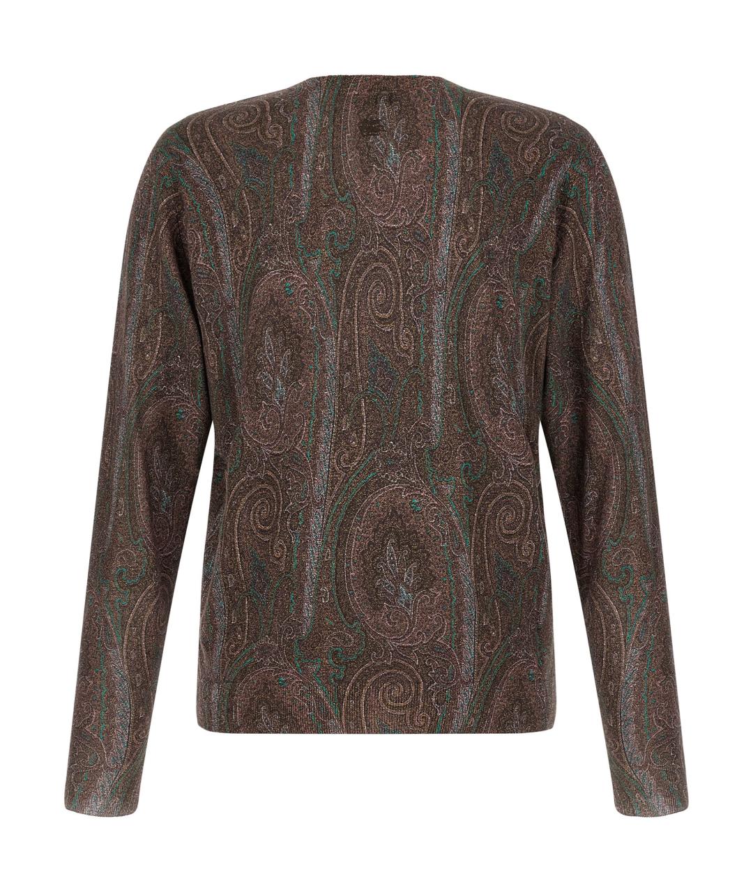 ETRO Бордовый шелковый джемпер / свитер, фото 2