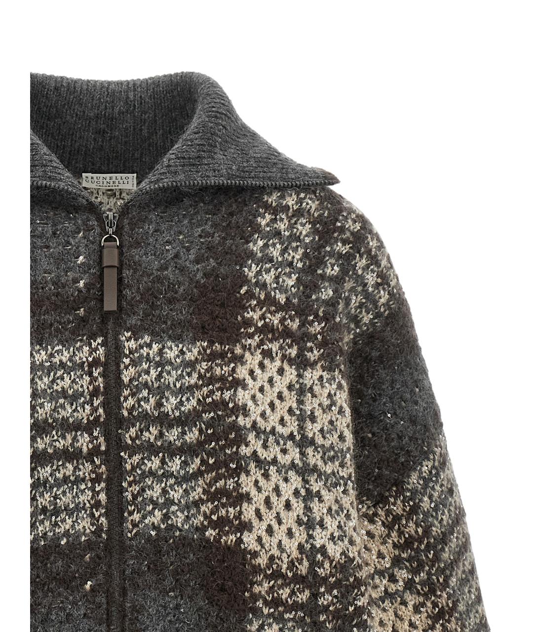 BRUNELLO CUCINELLI Серая шерстяная куртка, фото 3