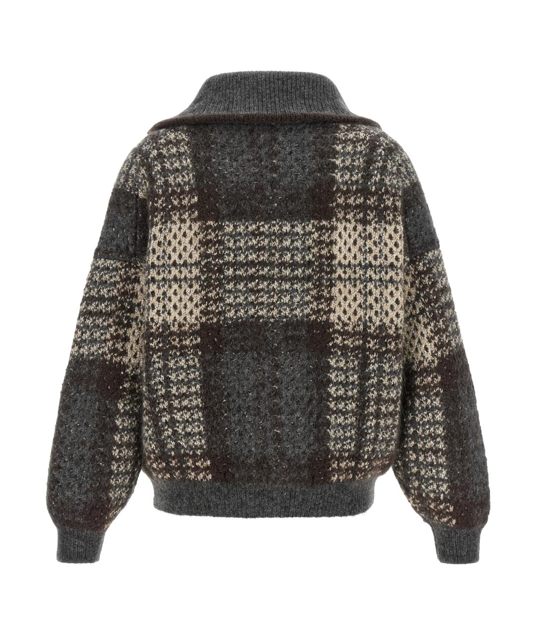 BRUNELLO CUCINELLI Серая шерстяная куртка, фото 2