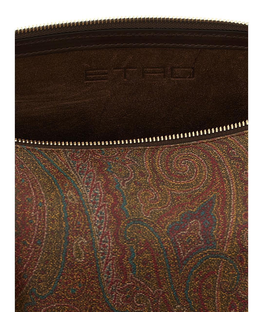 ETRO Коричневая хлопковая сумка через плечо, фото 4
