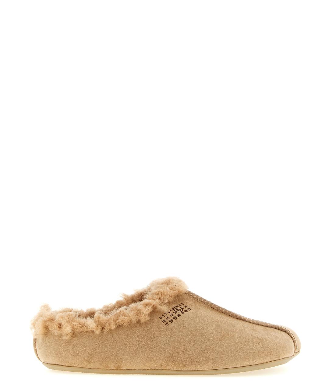 MM6 MAISON MARGIELA Бежевые сабо, фото 1