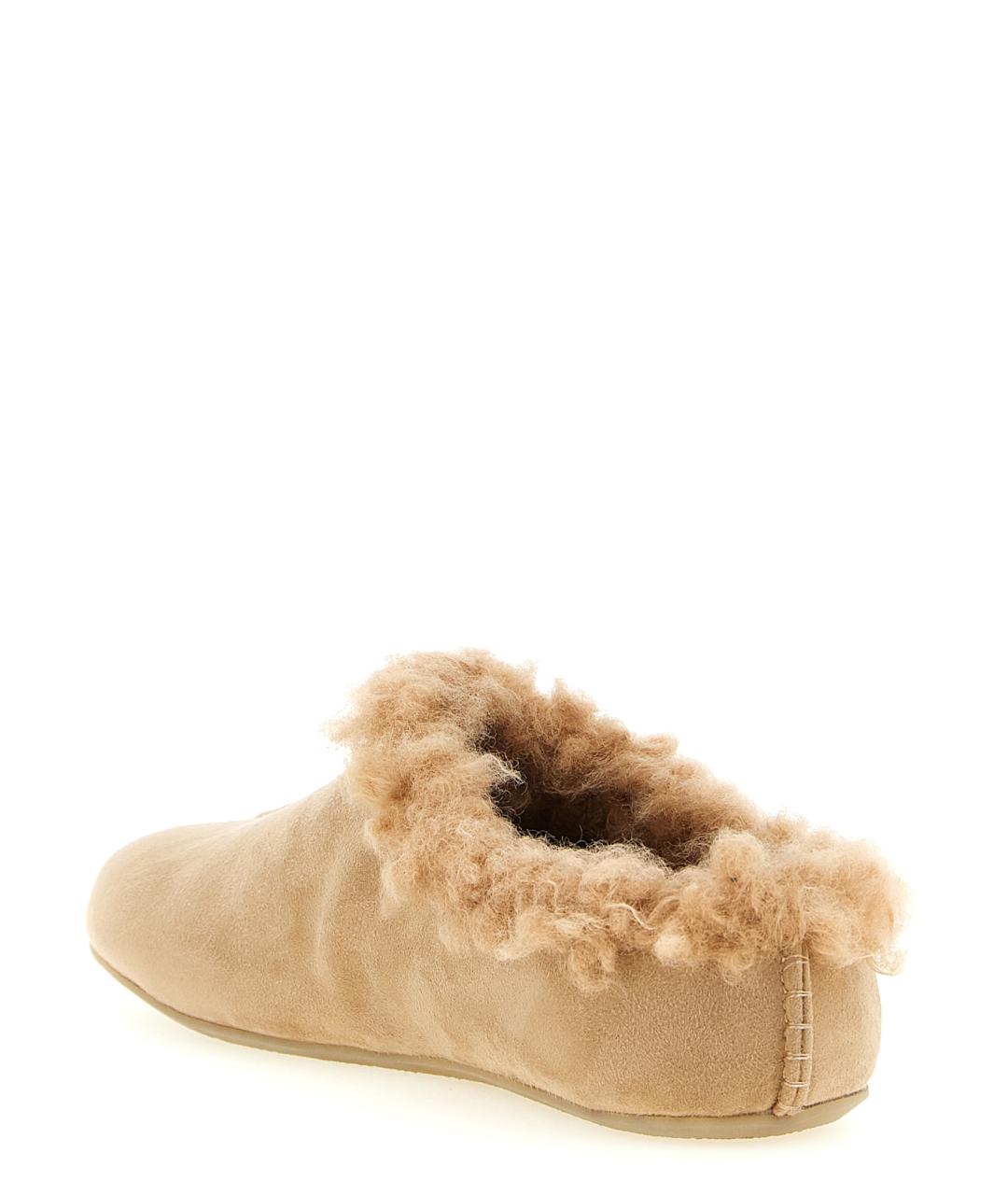 MM6 MAISON MARGIELA Бежевые сабо, фото 3