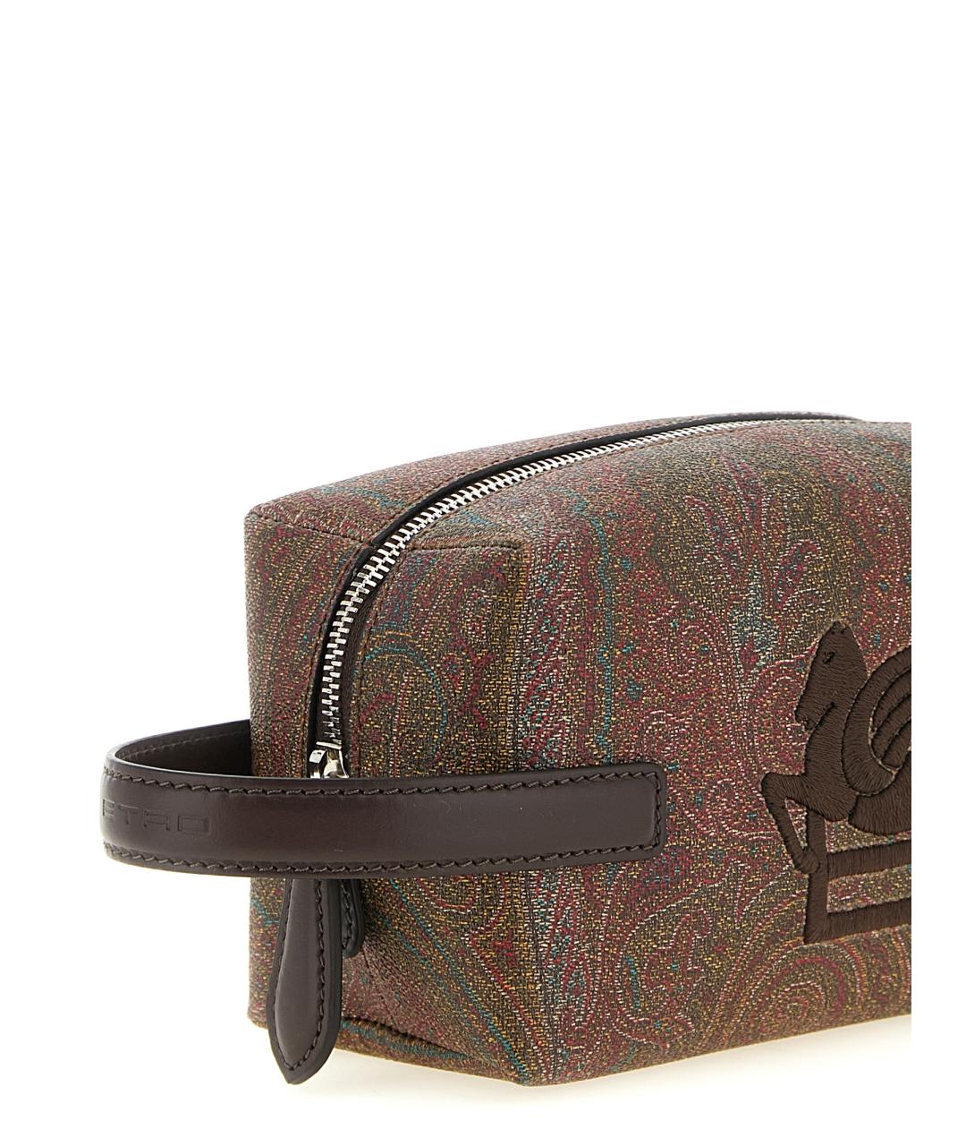 ETRO Коричневая хлопковая барсетка, фото 3
