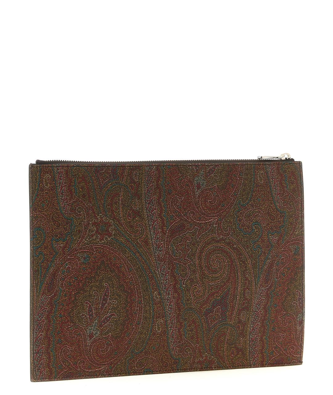 ETRO Коричневая хлопковая барсетка, фото 2