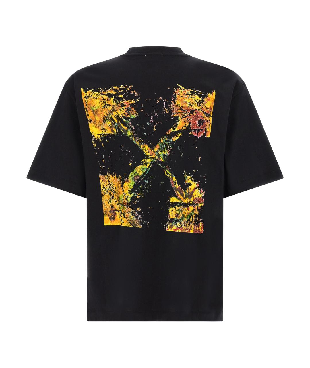 OFF-WHITE Черная хлопковая футболка, фото 2