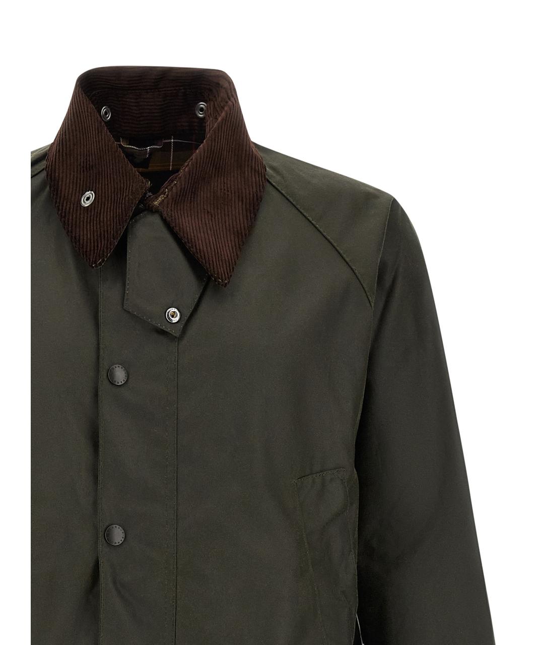 BARBOUR Зеленая хлопковая куртка, фото 4