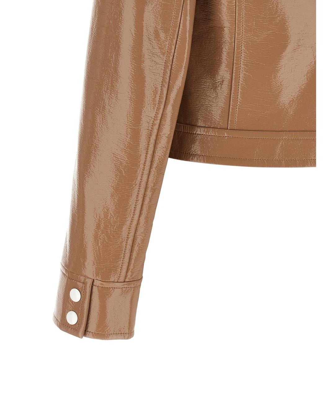COURREGES Коричневая хлопковая куртка, фото 4