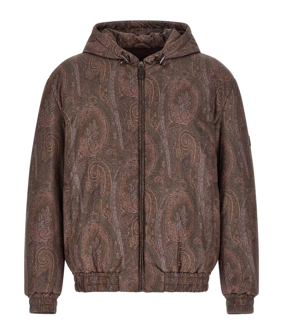 ETRO Коричневая полиэстеровая куртка, фото 1
