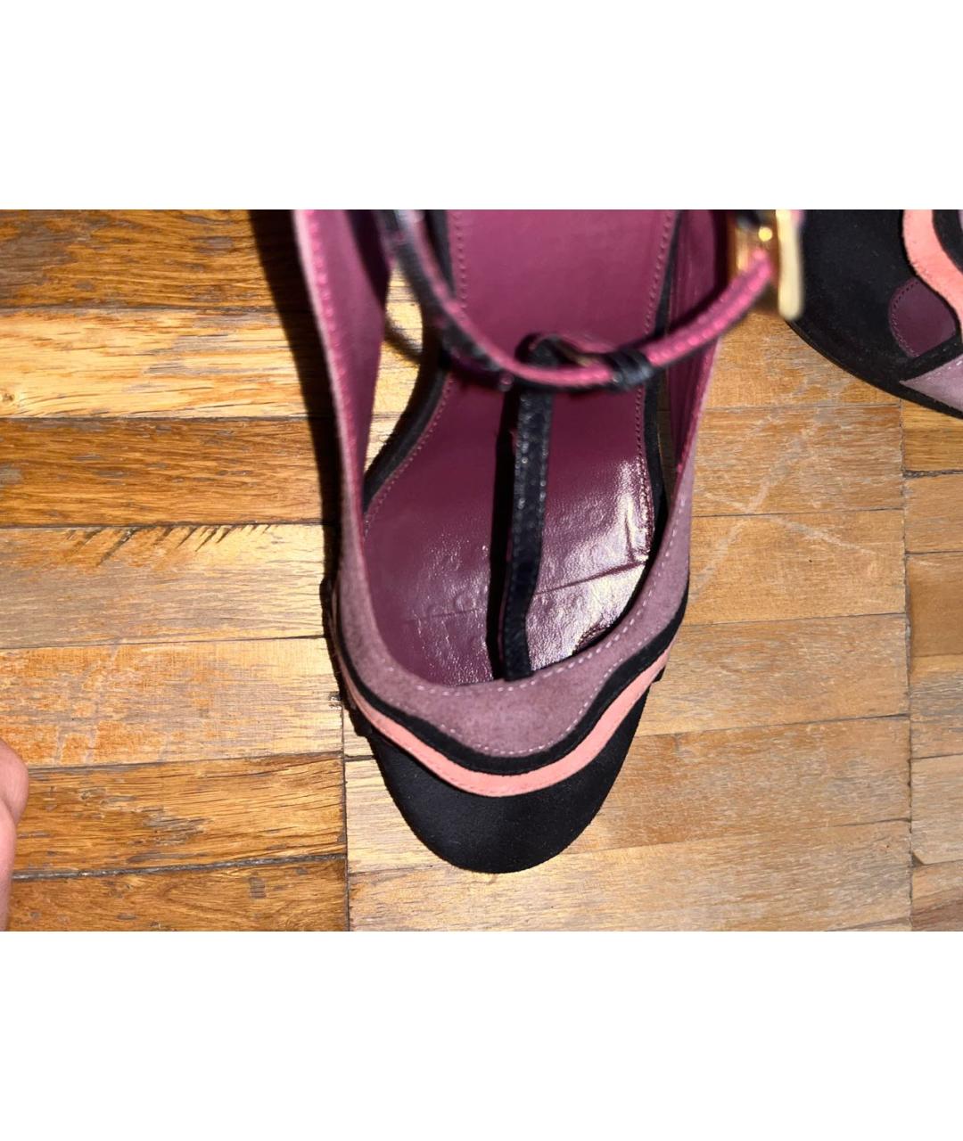 PRADA Фиолетовые замшевые туфли, фото 6