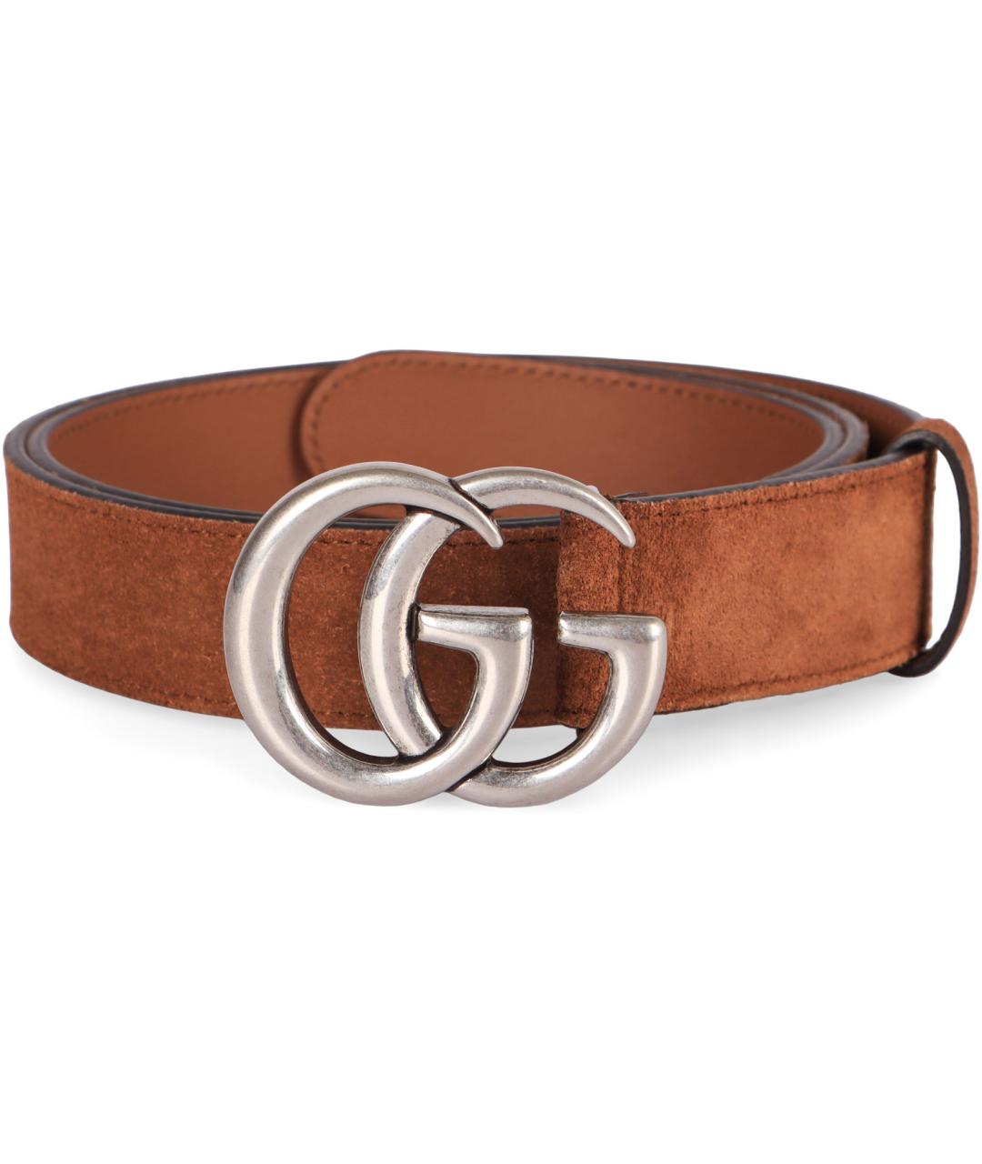 GUCCI Коричневый кожаный ремень, фото 1