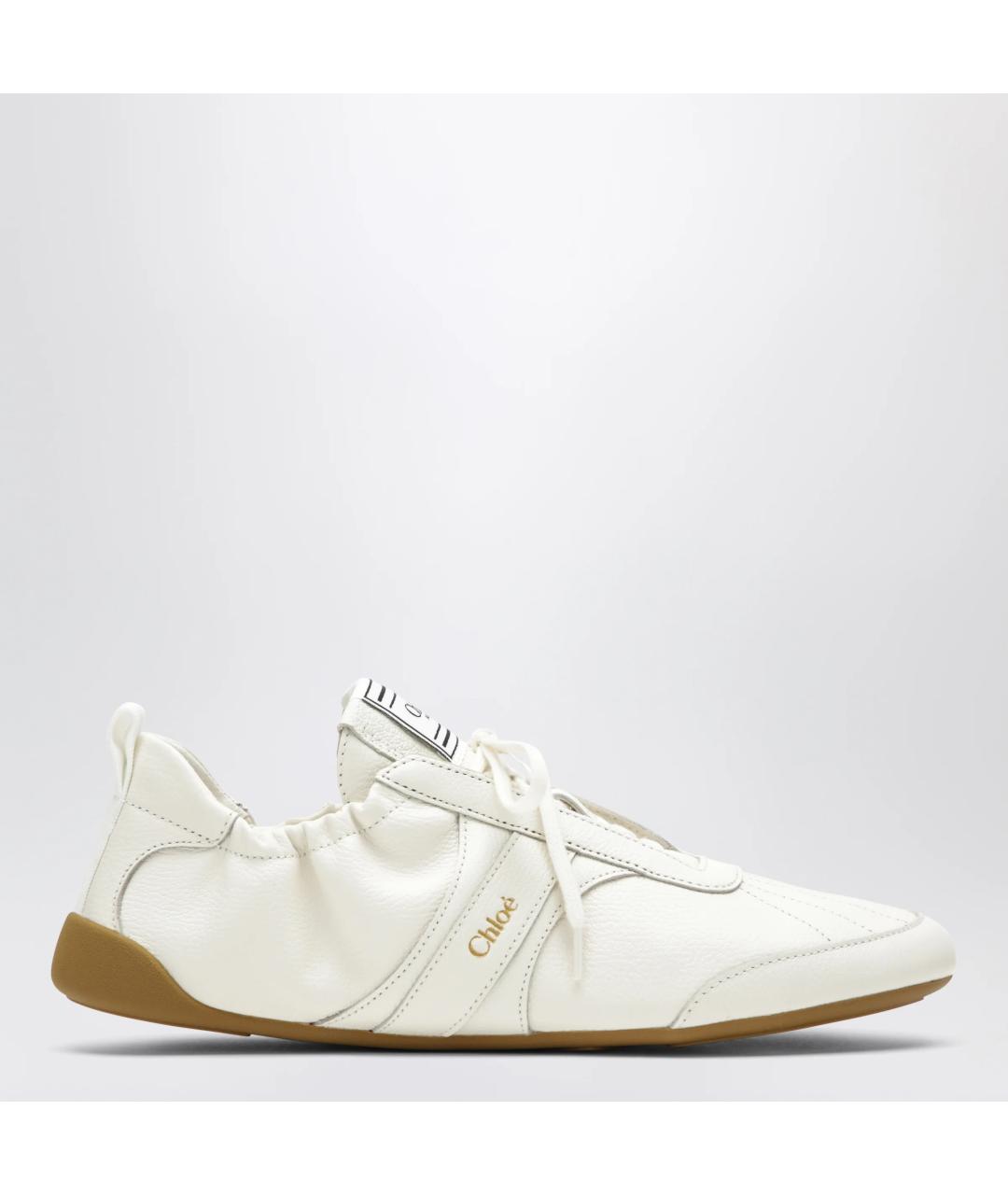 CHLOE Белые кожаные кроссовки, фото 3