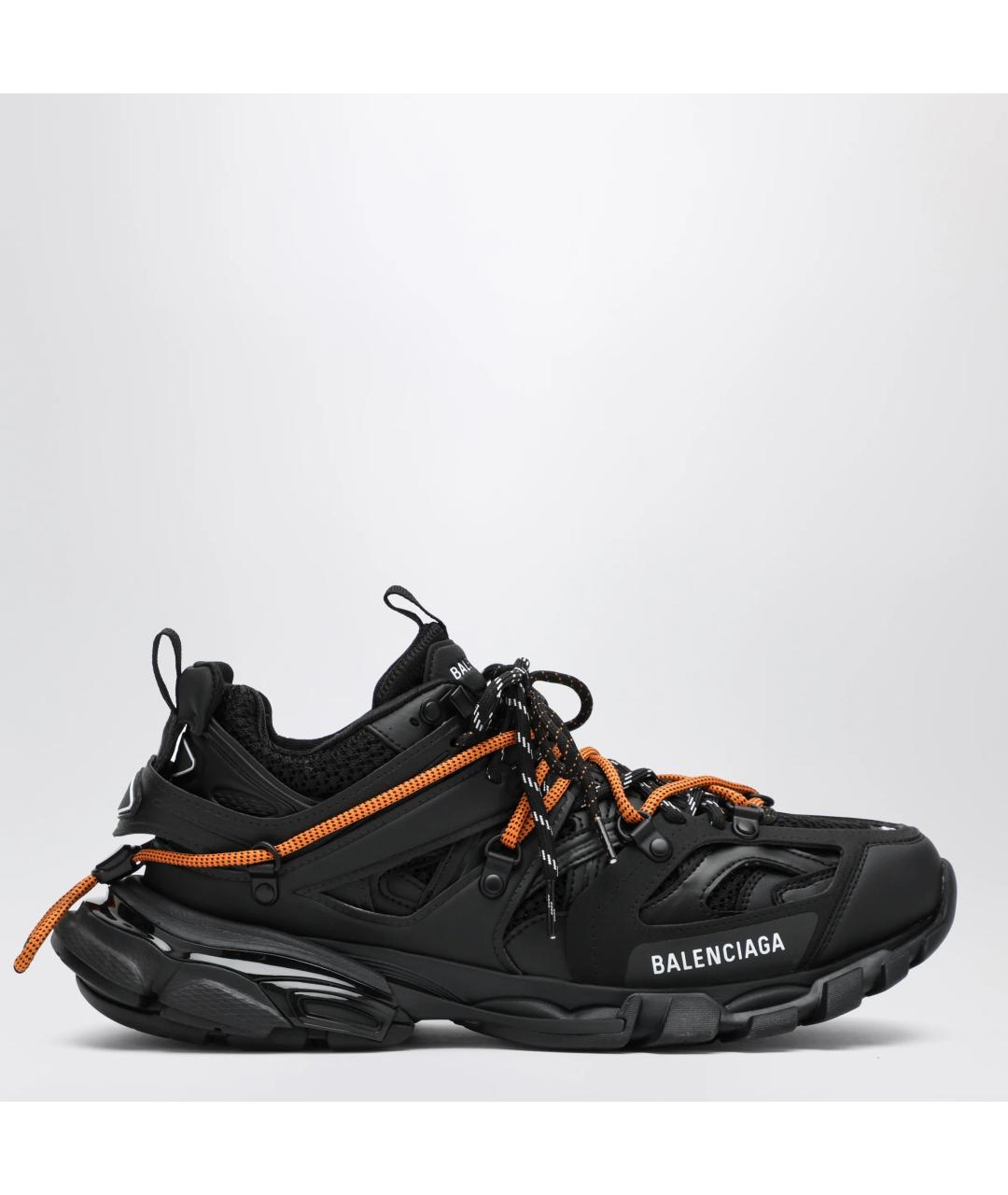 BALENCIAGA Черные синтетические низкие кроссовки / кеды, фото 3