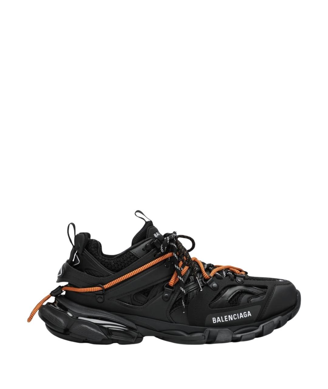 BALENCIAGA Черные синтетические низкие кроссовки / кеды, фото 1