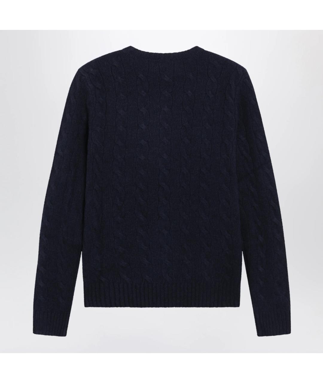POLO RALPH LAUREN Темно-синий шерстяной джемпер / свитер, фото 2