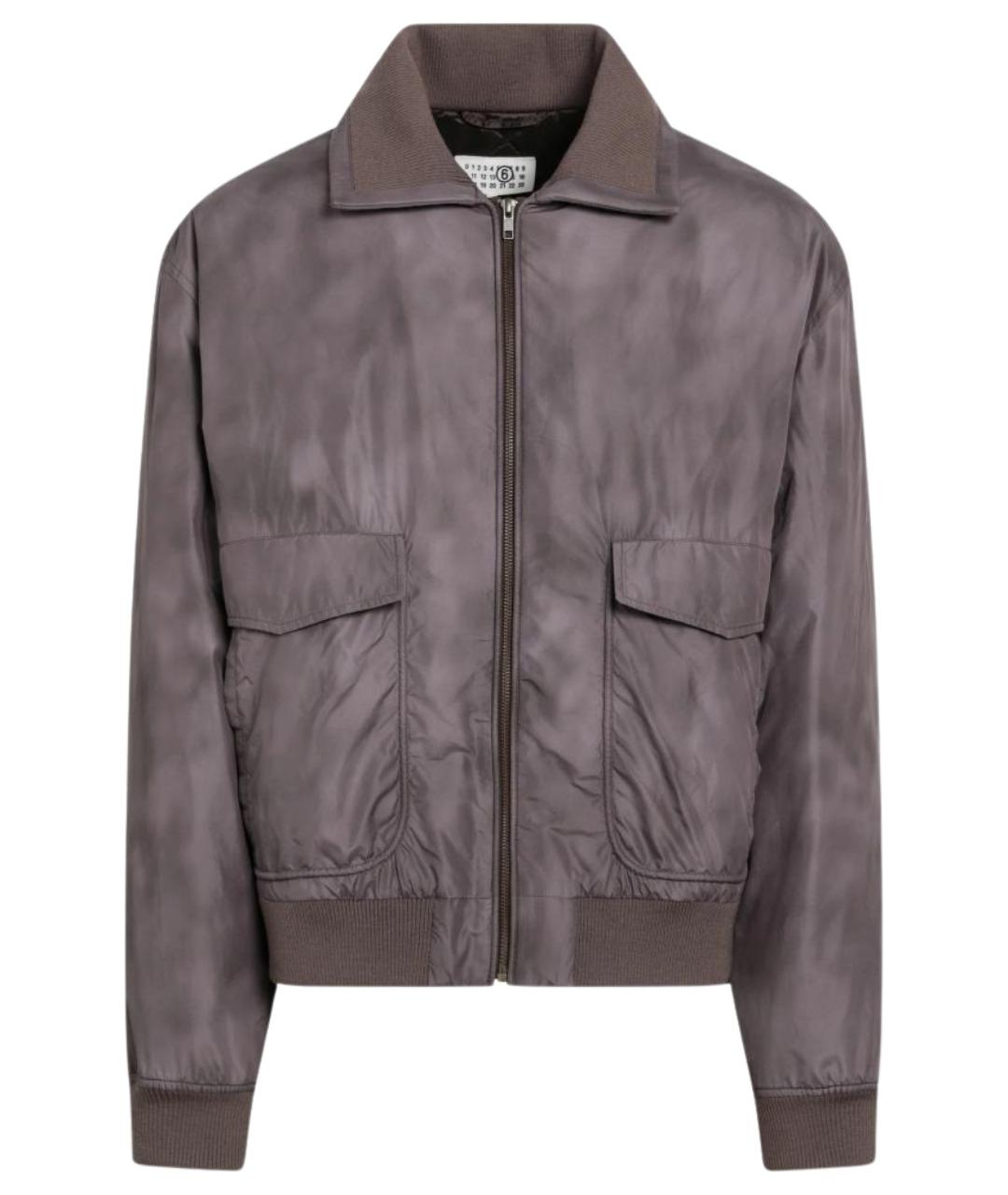 MM6 MAISON MARGIELA Коричневая полиэстеровая куртка, фото 1
