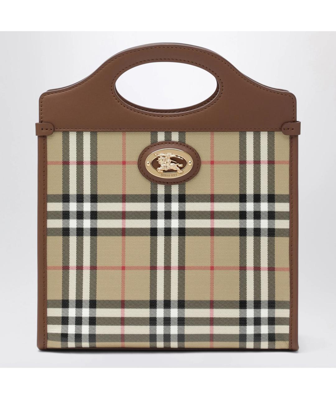 BURBERRY Бежевая канва сумка тоут, фото 3