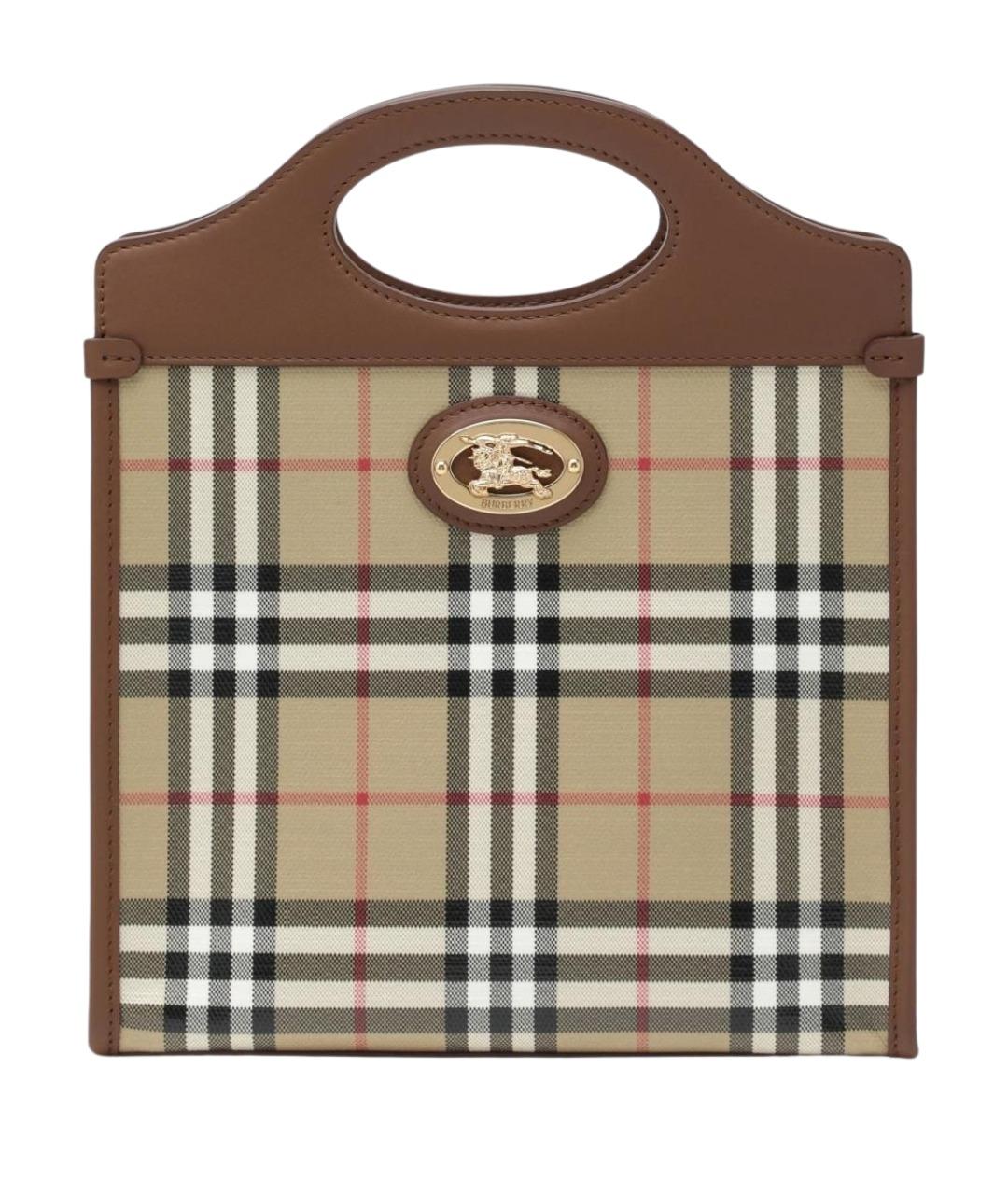 BURBERRY Бежевая канва сумка тоут, фото 1