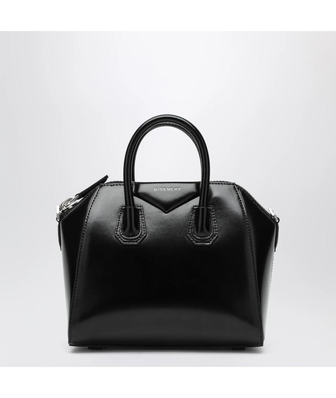 GIVENCHY Черная кожаная сумка тоут, фото 3