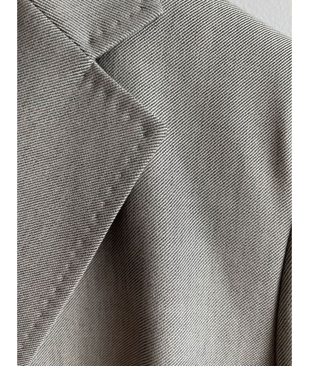 MAX MARA Серый шерстяной жакет/пиджак, фото 4