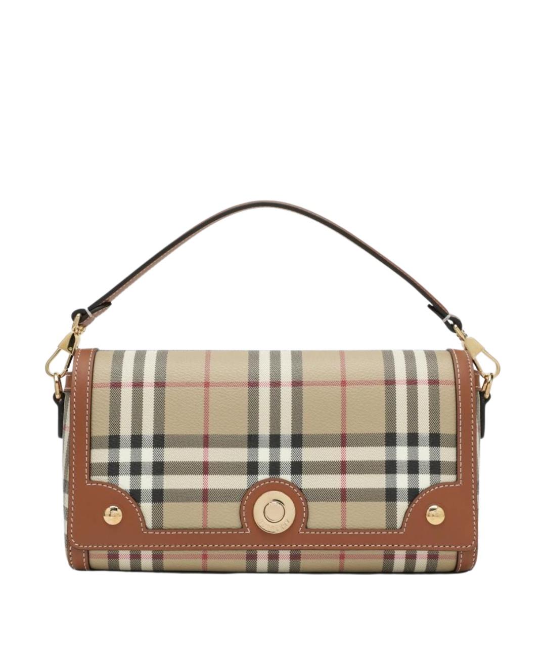BURBERRY Бежевая канва сумка через плечо, фото 1