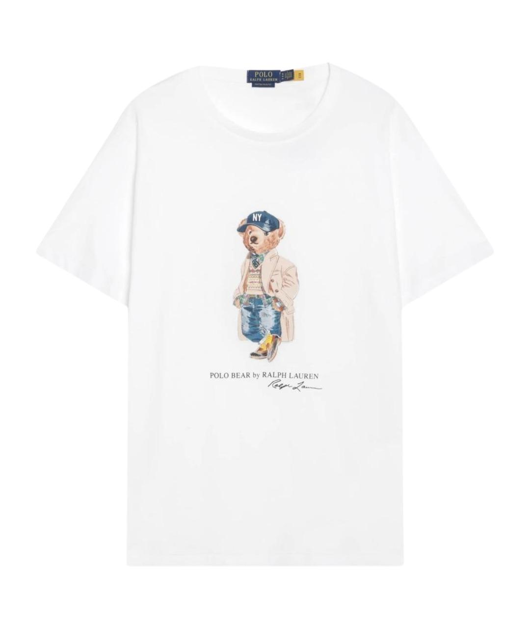 POLO RALPH LAUREN Белая хлопковая футболка, фото 1