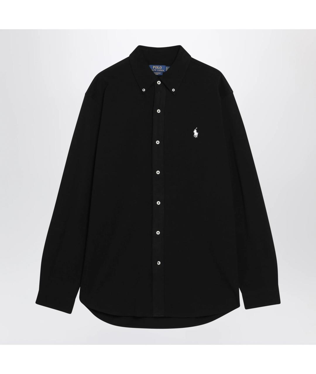 POLO RALPH LAUREN Черная хлопковая кэжуал рубашка, фото 3