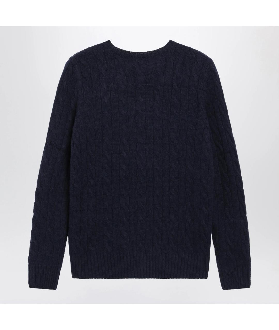 POLO RALPH LAUREN Темно-синий шерстяной джемпер / свитер, фото 2