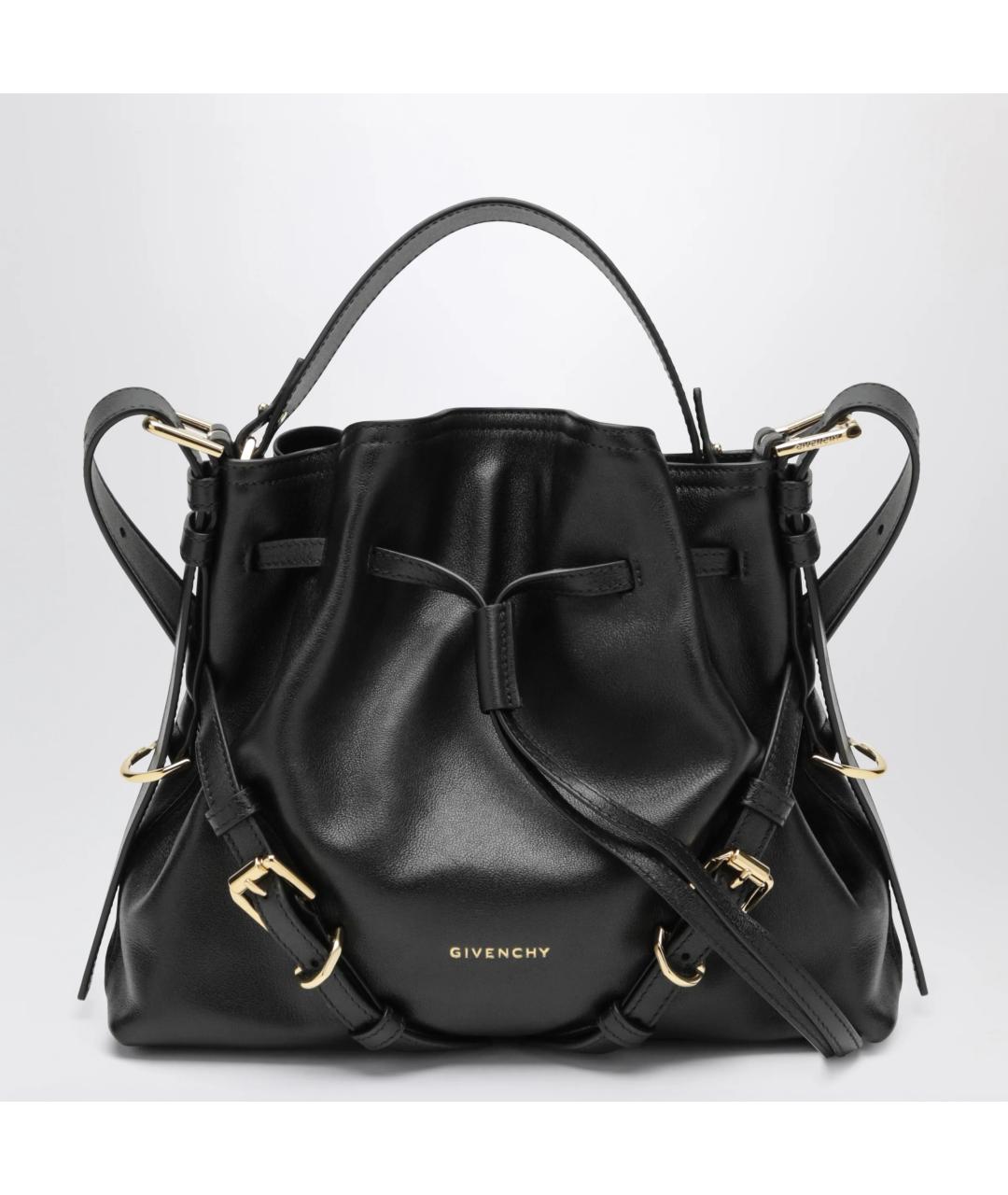 GIVENCHY Черная кожаная сумка через плечо, фото 3