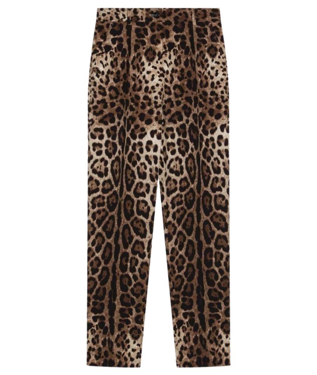 DOLCE&GABBANA Мульти шерстяные прямые брюки, фото 1