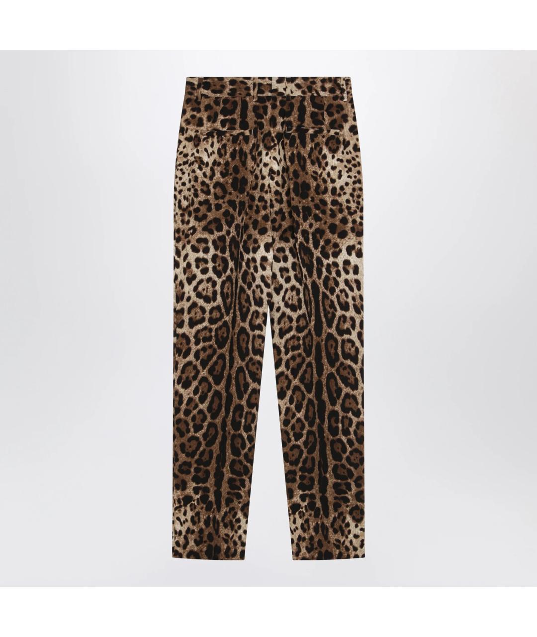 DOLCE&GABBANA Мульти шерстяные прямые брюки, фото 2