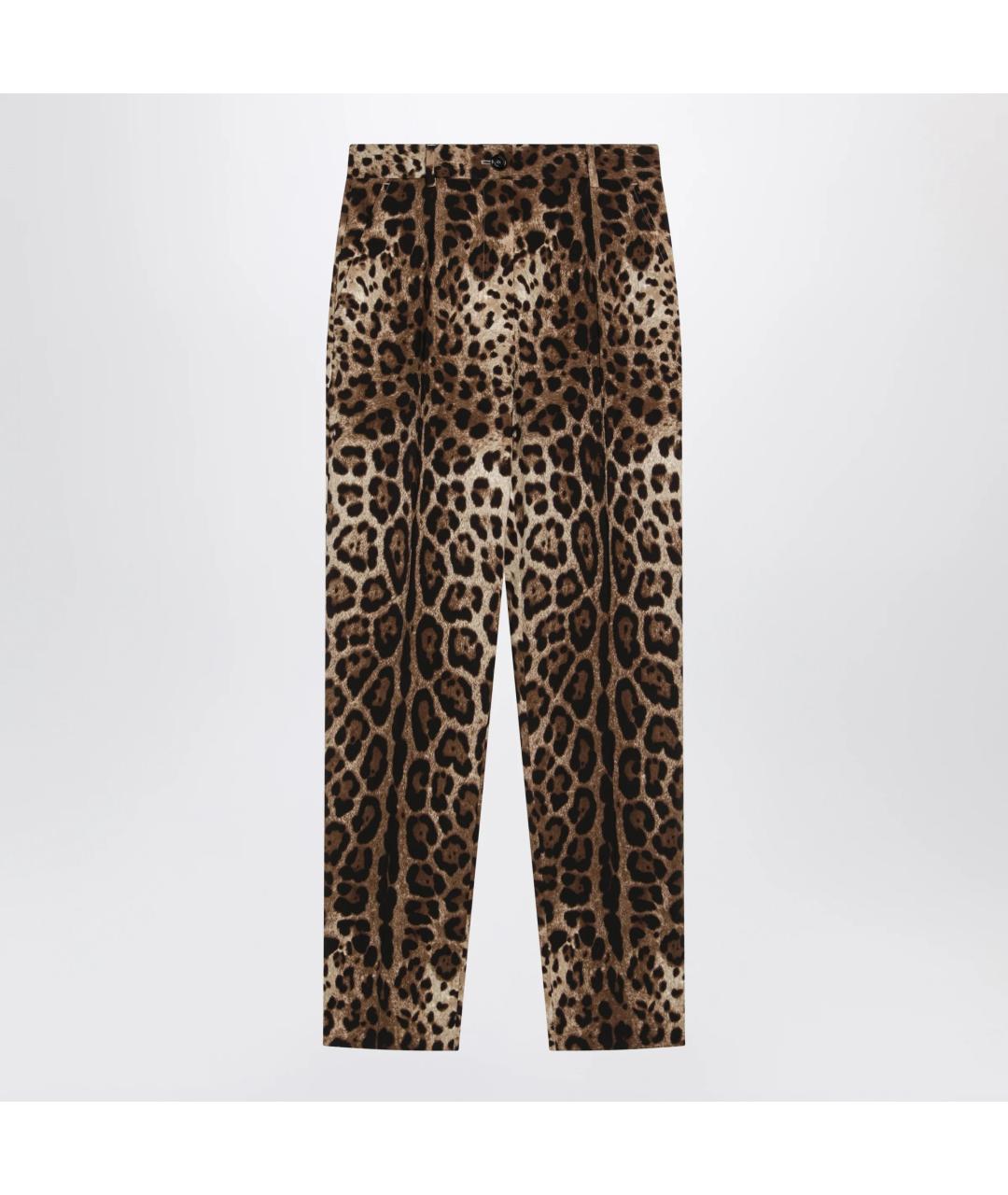 DOLCE&GABBANA Мульти шерстяные прямые брюки, фото 3