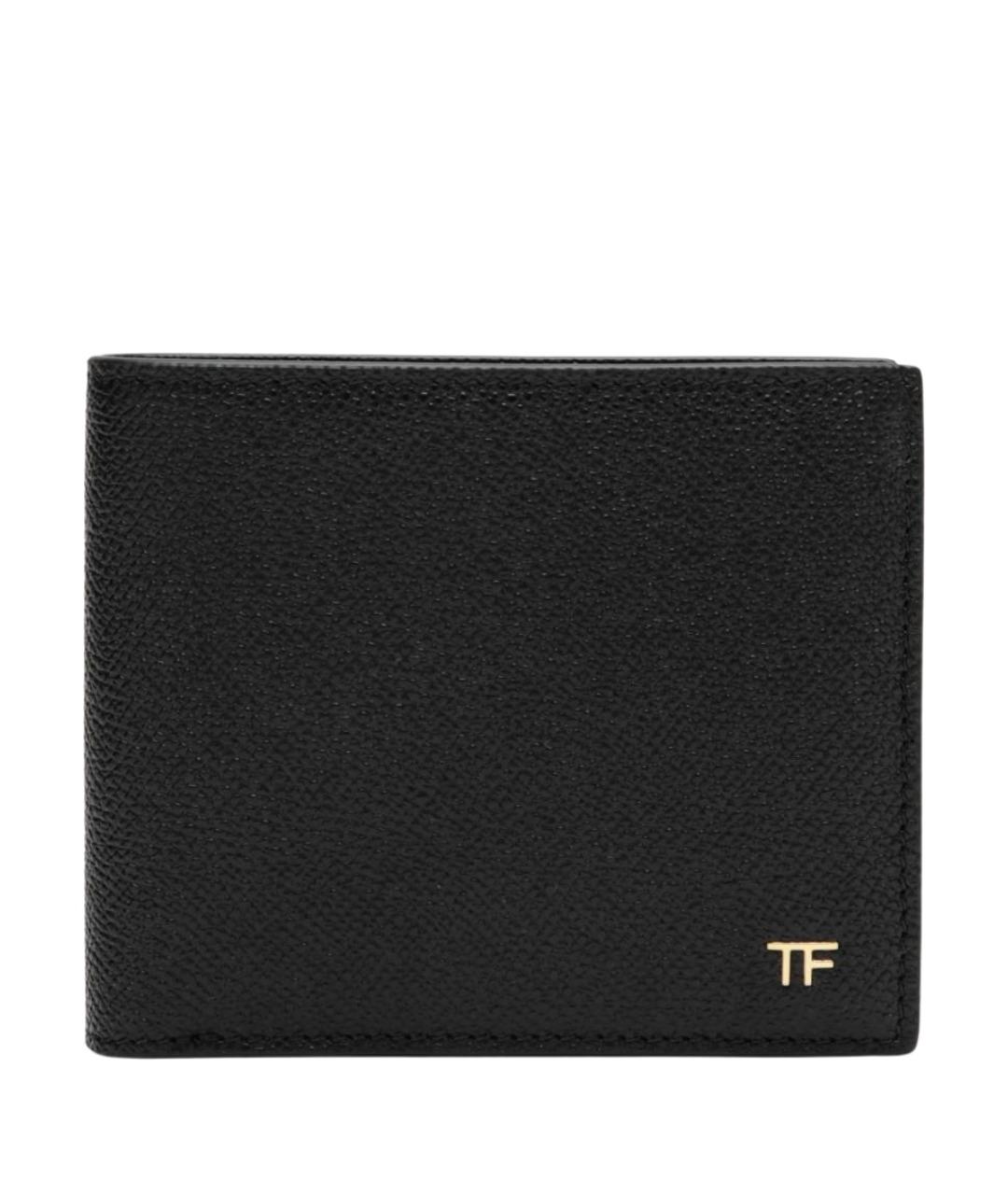 TOM FORD Черный кожаный кошелек, фото 1