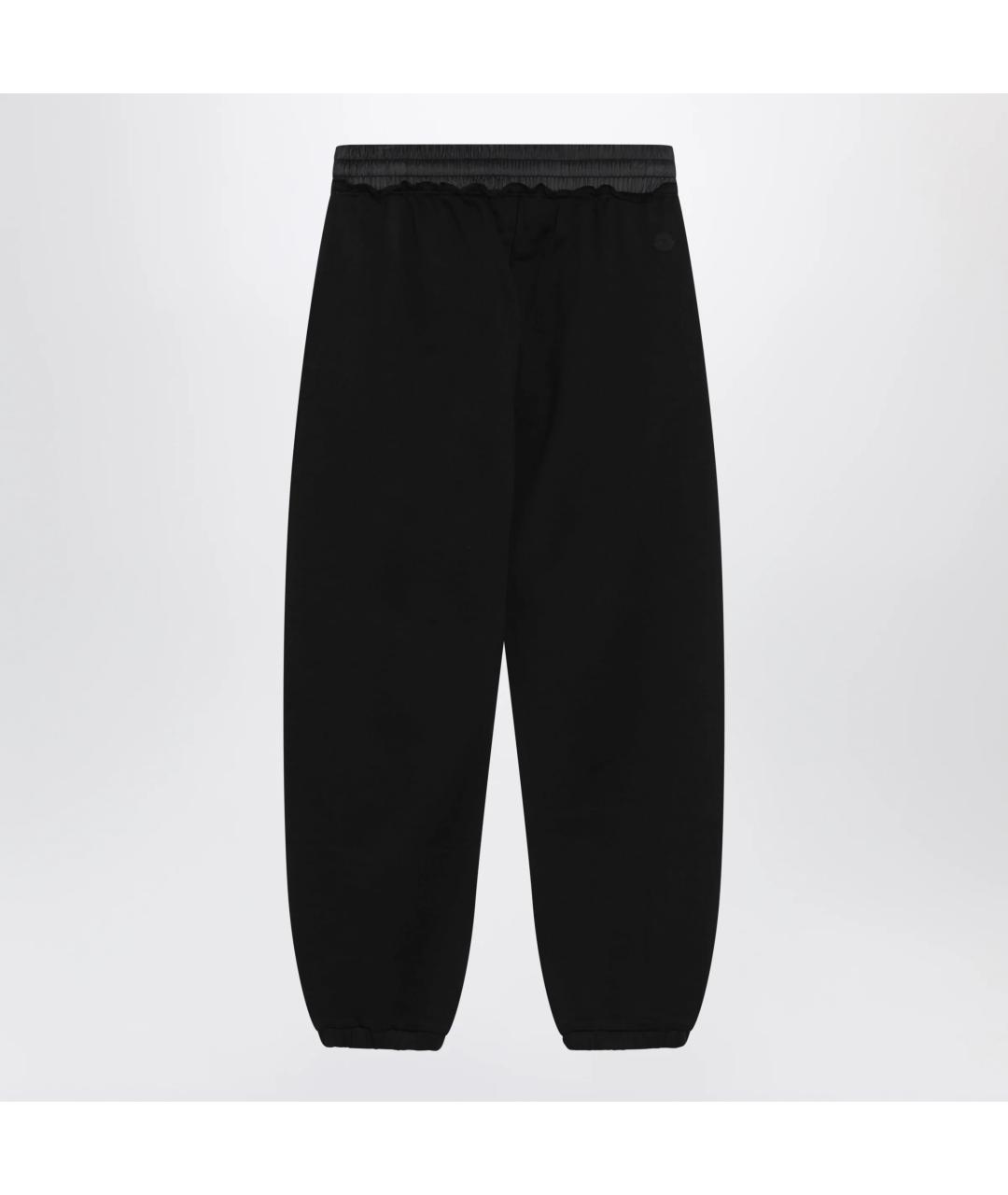 MONCLER Черные хлопковые спортивные брюки и шорты, фото 2