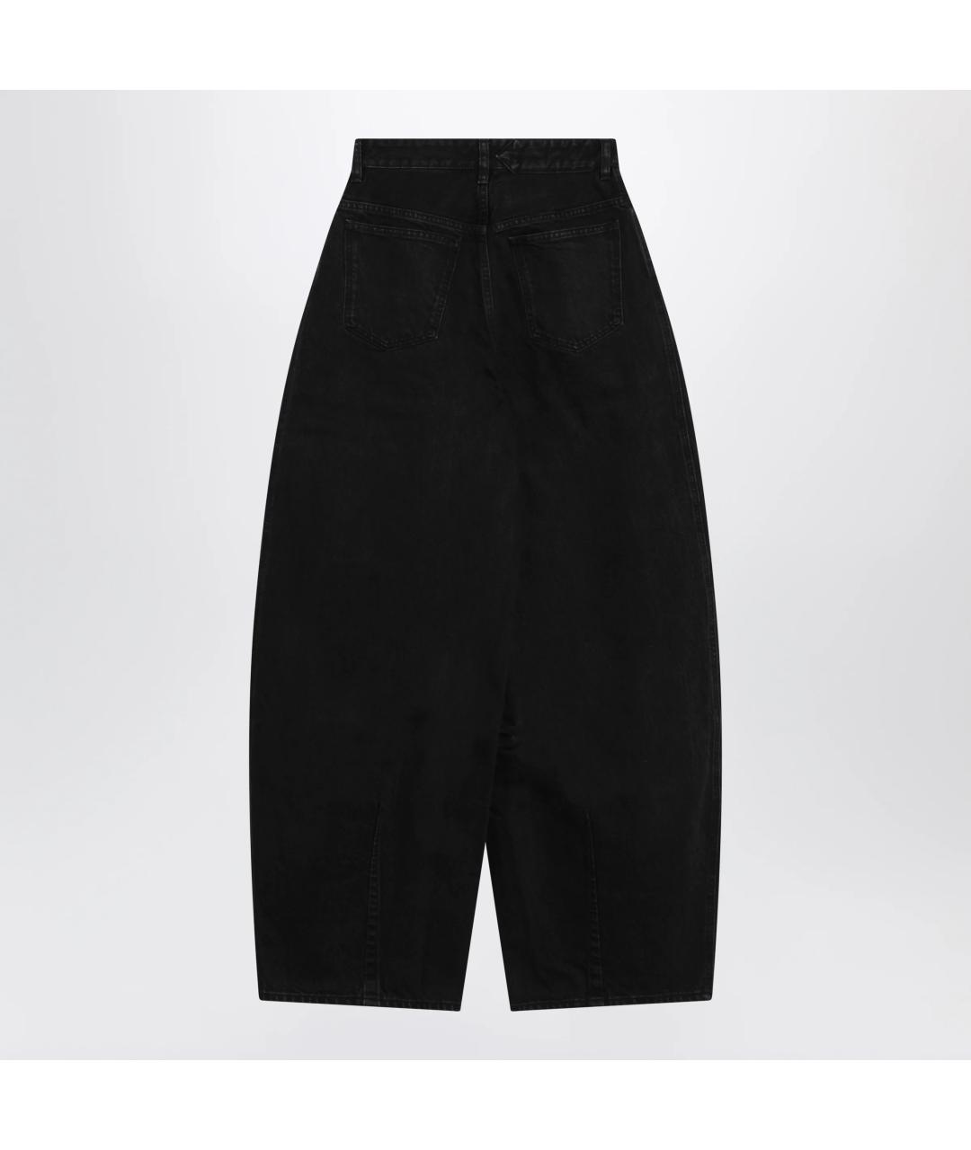 JACQUEMUS Черные хлопковые прямые джинсы, фото 2