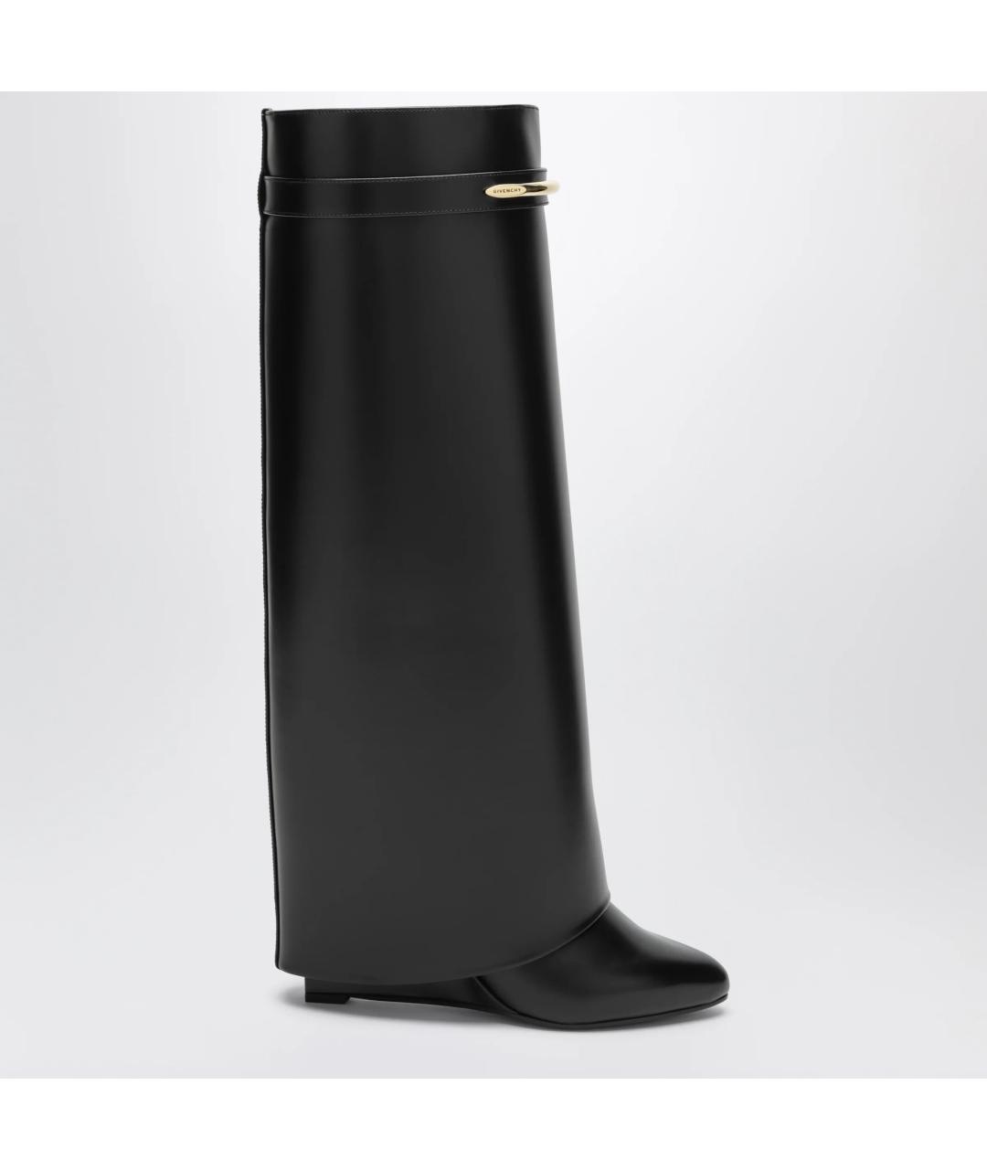 GIVENCHY Черные кожаные сапоги, фото 3