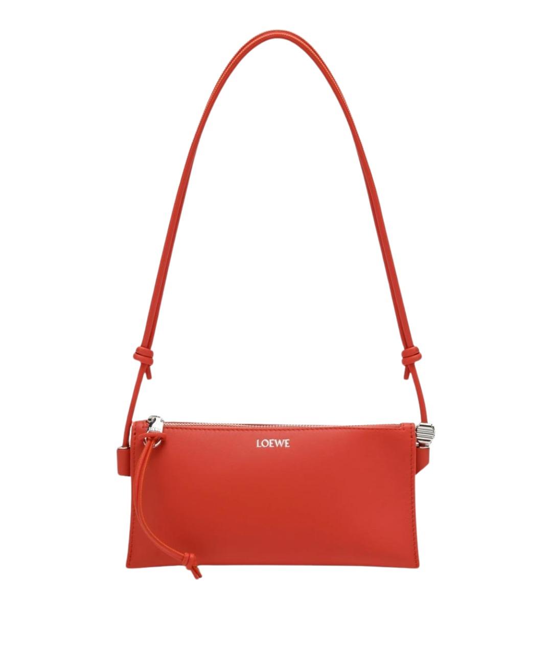 LOEWE Оранжевая кожаная сумка через плечо, фото 1