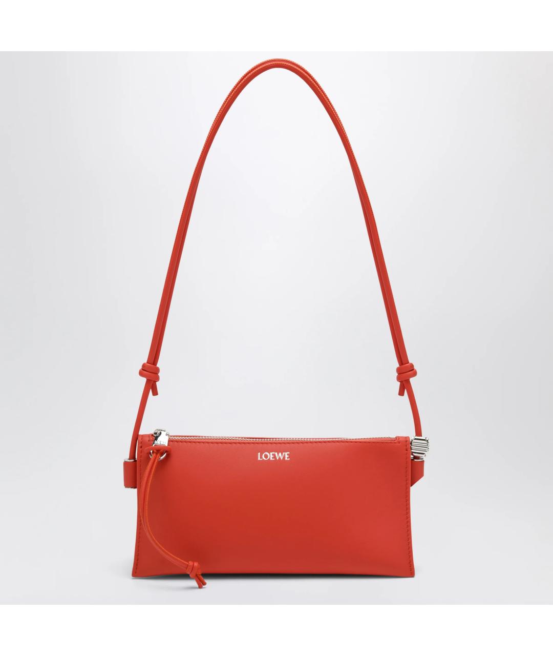 LOEWE Оранжевая кожаная сумка через плечо, фото 3