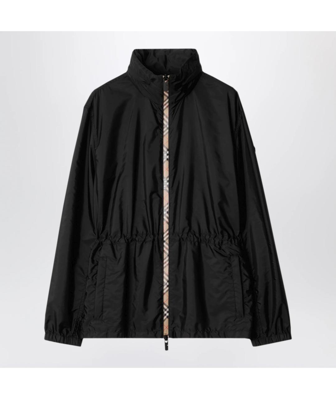 BURBERRY Черная полиамидовая куртка, фото 3