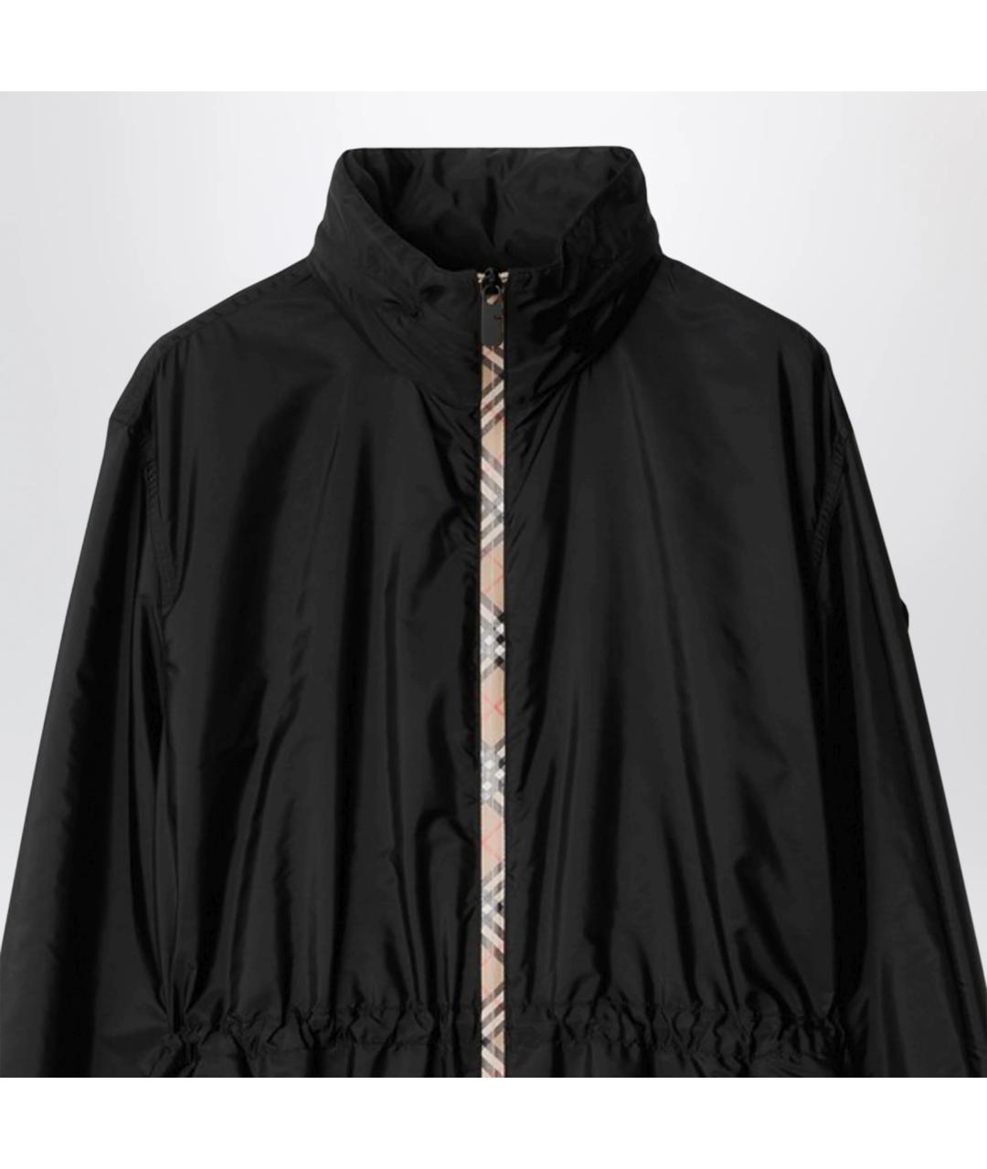BURBERRY Черная полиамидовая куртка, фото 2