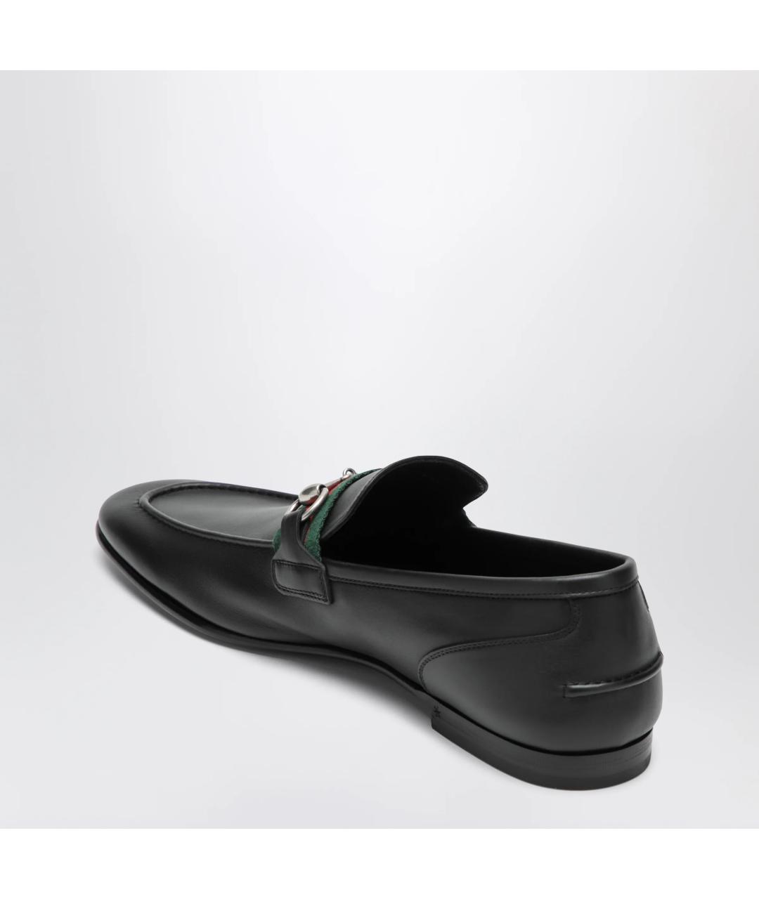 GUCCI Черные кожаные лоферы, фото 2