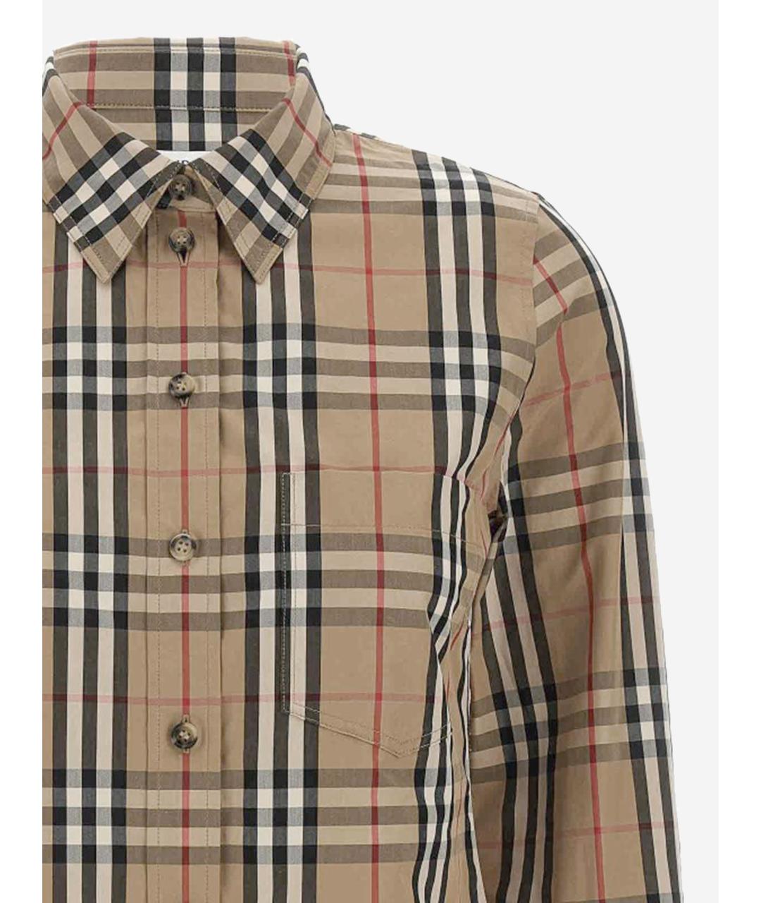 BURBERRY Бежевая хлопковая рубашка, фото 3