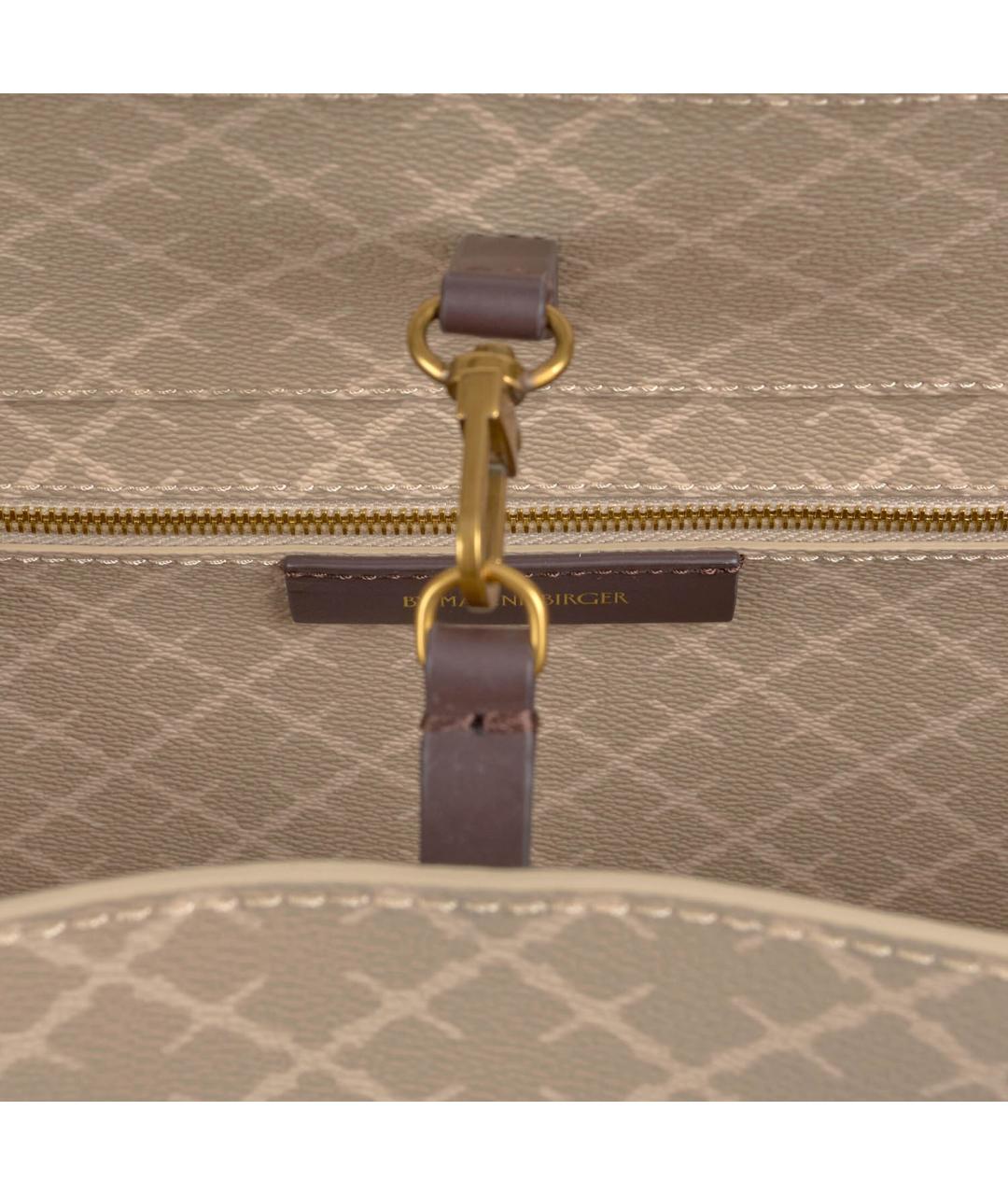 BY MALENE BIRGER Бежевая синтетическая сумка тоут, фото 3