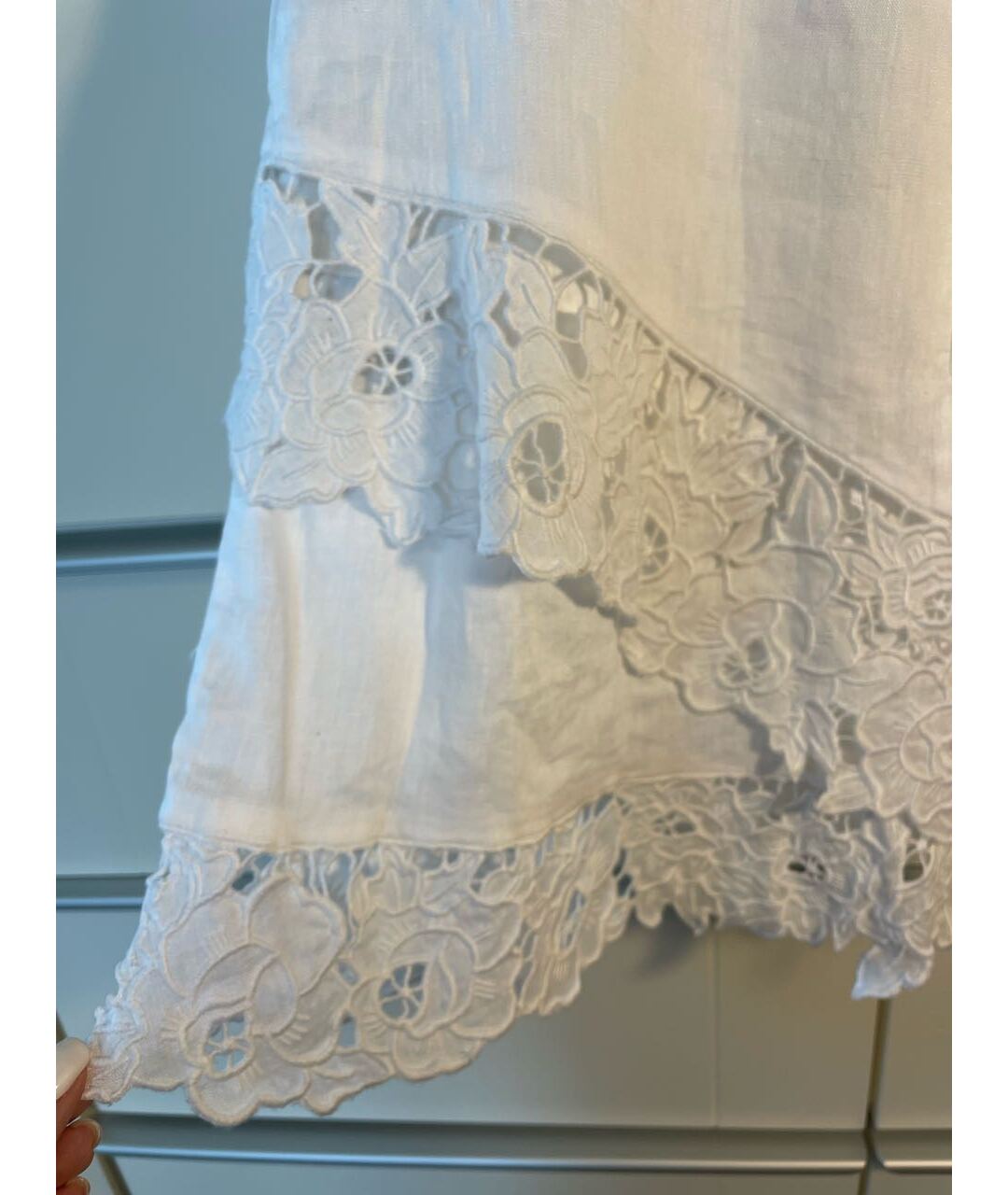 ISABEL MARANT Белая хлопковая юбка мини, фото 3