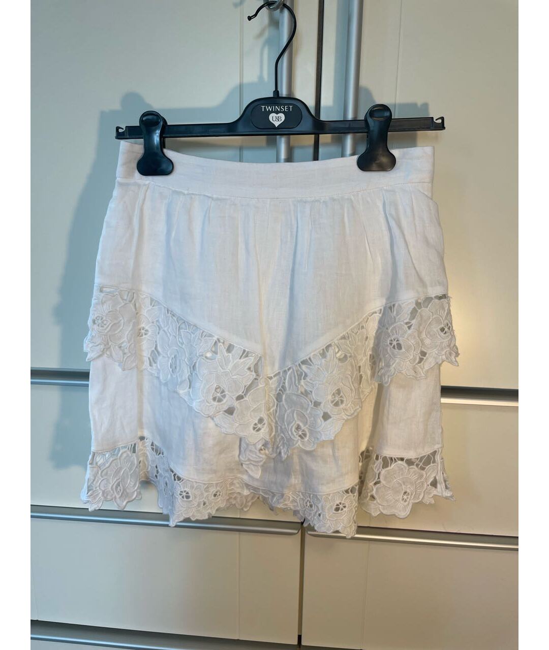 ISABEL MARANT Белая хлопковая юбка мини, фото 5