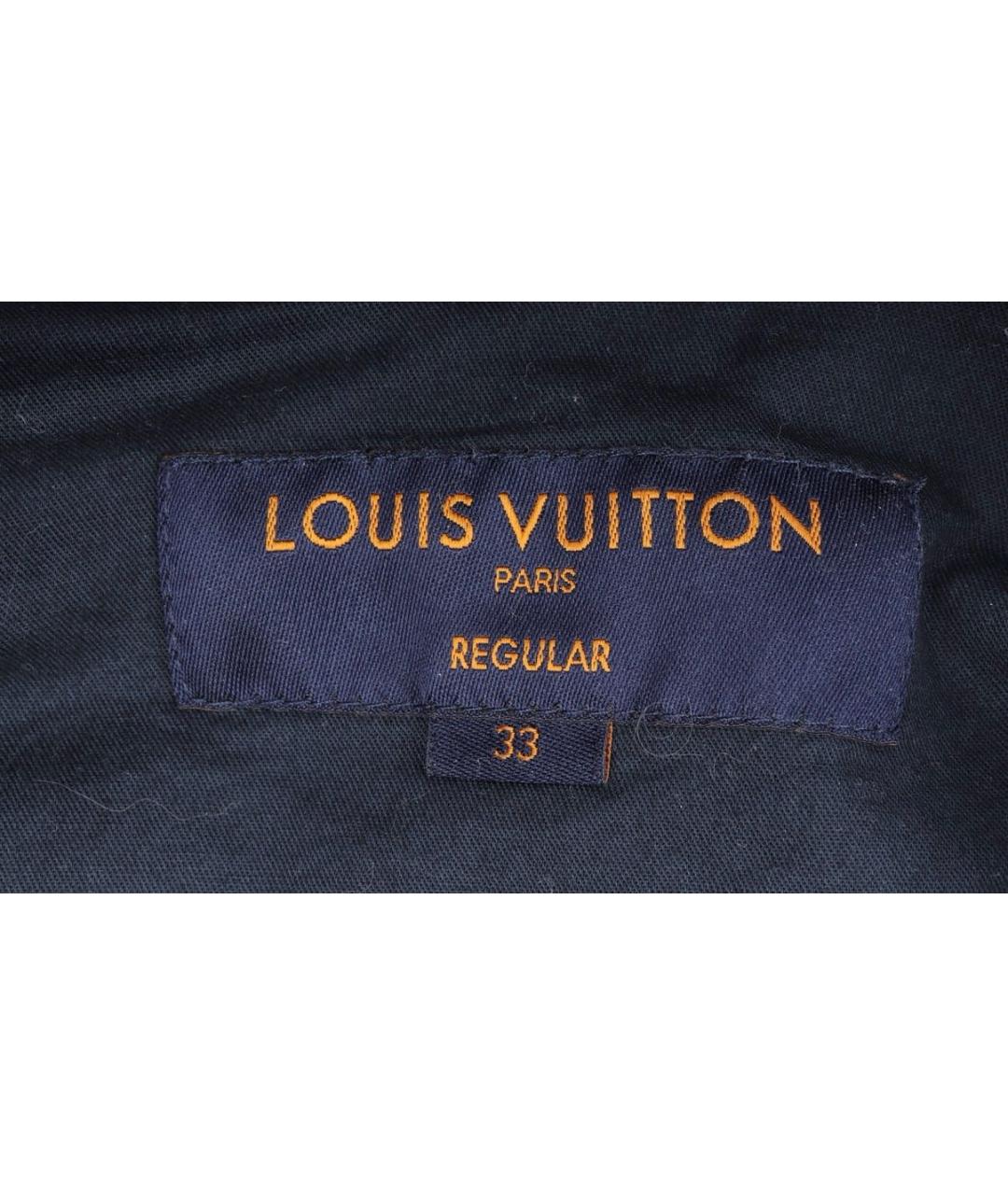 LOUIS VUITTON Темно-синие хлопковые прямые джинсы, фото 6