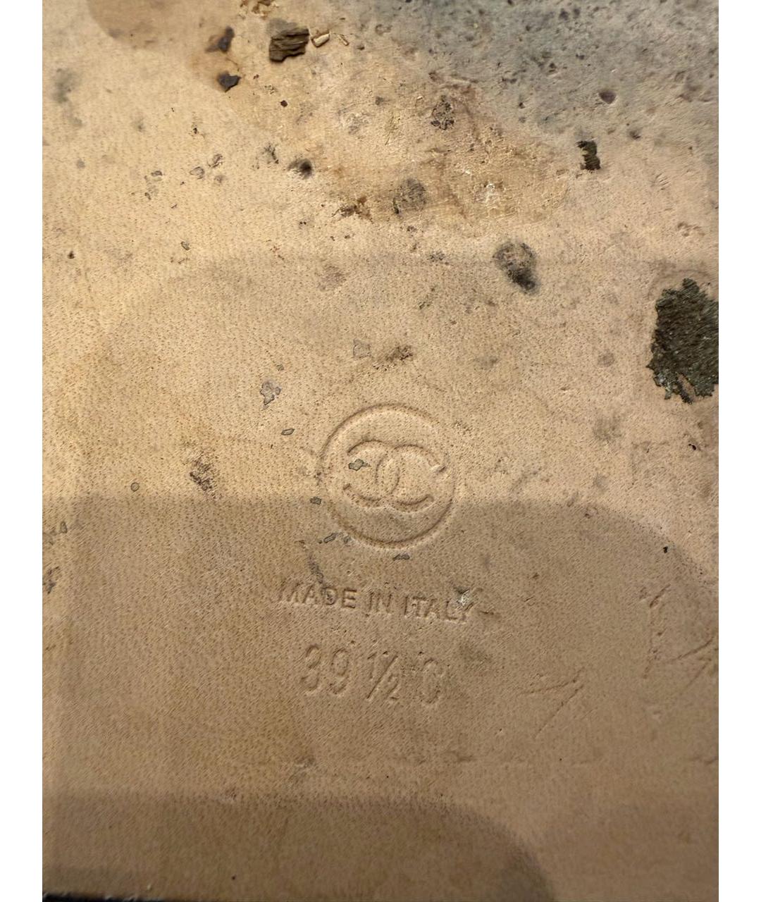 CHANEL Белые кожаные сандалии, фото 4