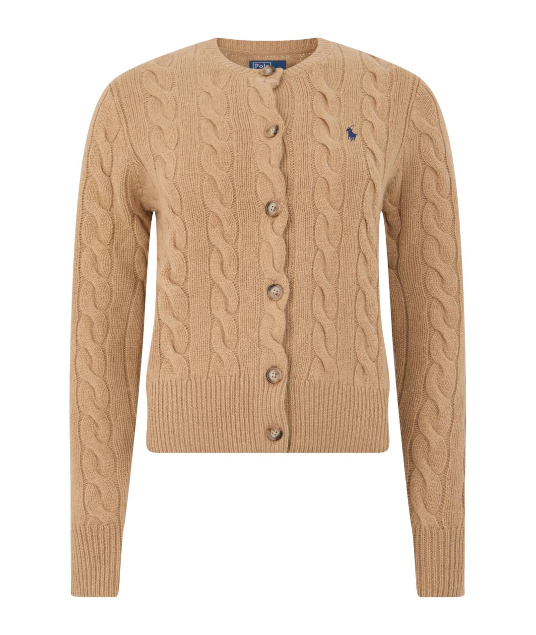 POLO RALPH LAUREN Бежевый шерстяной кардиган, фото 1