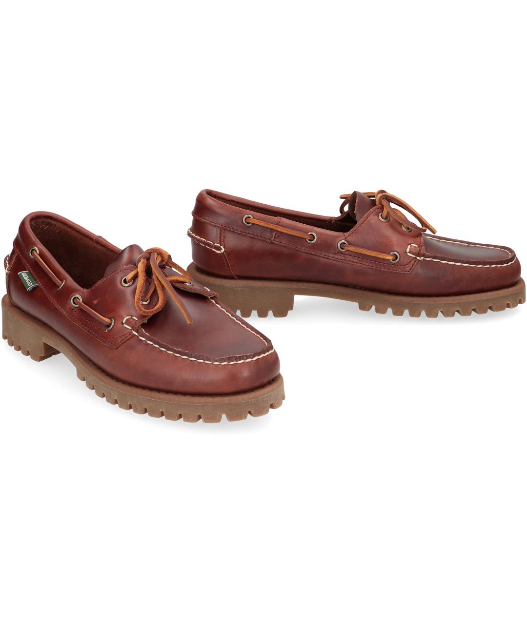 SEBAGO Коричневые кожаные лоферы, фото 3