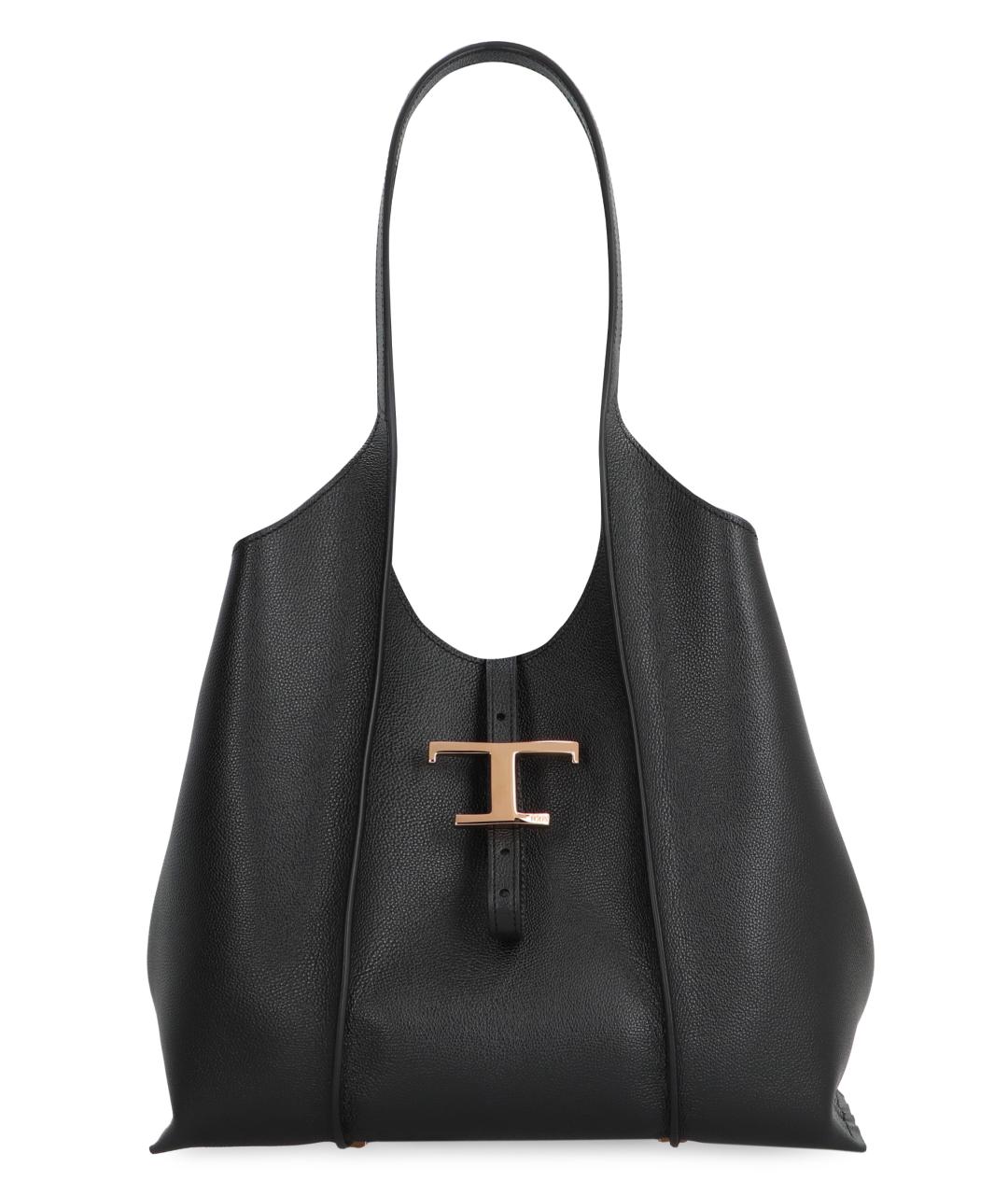 TOD'S Синяя кожаная сумка тоут, фото 1